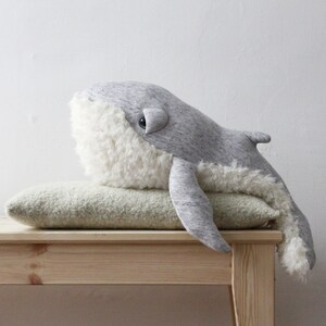 Small GrandPa Whale Handmade plush toy image 2
