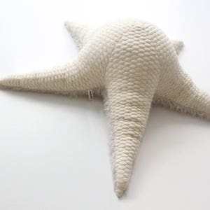 Big Albino Sea Star Handmade Stuffed Animal / pillow image 1