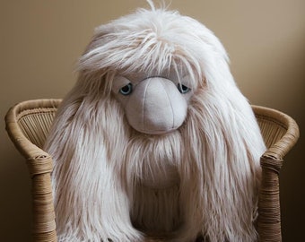 Ice Yeti Plush | Unique Handcrafted Stuffed Animal for Cozy Moments and Special Occasions
