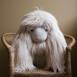 Ice Yeti Plush Unique Handcrafted Stuffed Animal for Cozy Moments and Special Occasions image 1