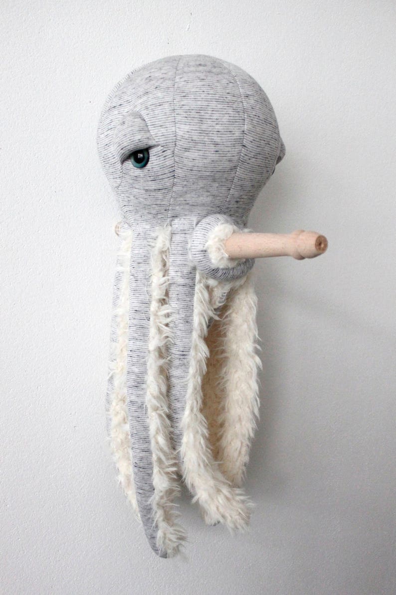 Small GrandPa Octopus Handmade Stuffed Animal image 2