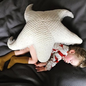 Big Albino Sea Star Handmade Stuffed Animal / pillow image 6