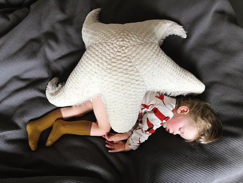 Big Albino Sea Star Handmade Stuffed Animal / pillow image 6