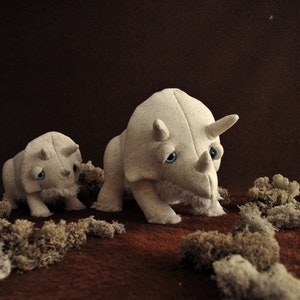 Small Albino Trino Handmade Stuffed Animal image 6
