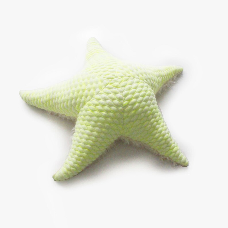 Small Neon SeaStar Handmade Plush toy image 2