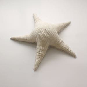 Big Albino Sea Star Handmade Stuffed Animal / pillow image 2