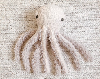 Small Mama Octopus - Handmade Plush toy