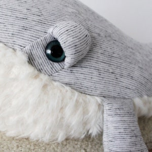 Small GrandPa Whale Handmade plush toy image 6