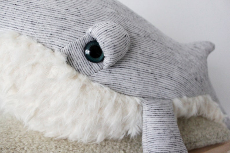 Small GrandPa Whale Handmade plush toy image 6