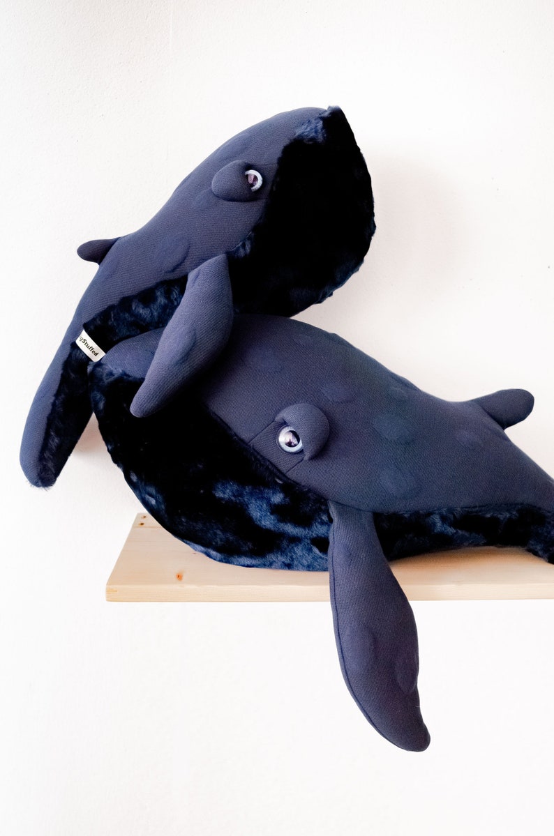 Small Night Whale Handmade Plush toy image 3