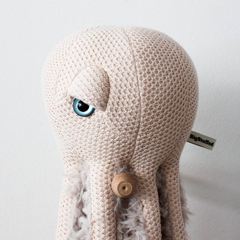 Small Mama Octopus Handmade Plush toy image 1