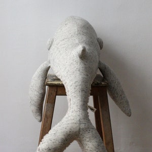 Big Original Whale Handmade Stuffed Animal image 4