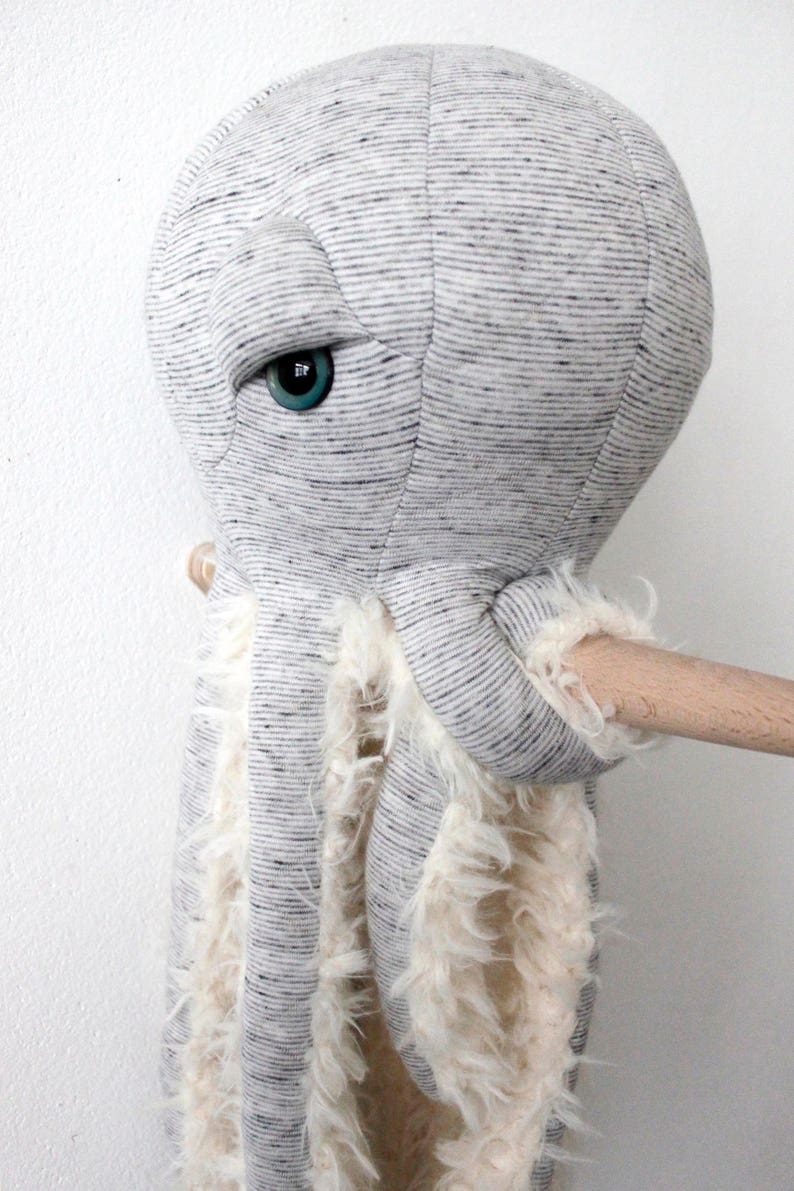 Small GrandPa Octopus Handmade Stuffed Animal image 3