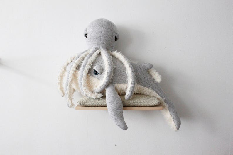 Small GrandPa Octopus Handmade Stuffed Animal image 7