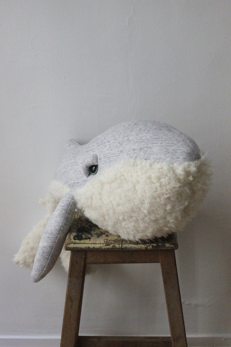 Big GrandPa Whale Handmade stuffed animal image 4