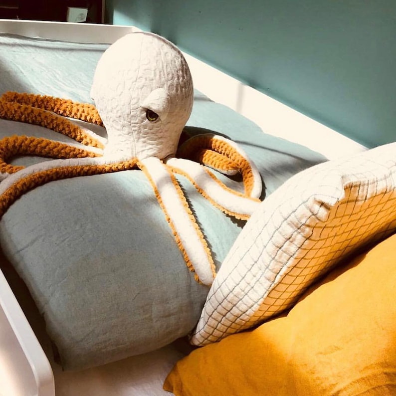 Small POP Octopus Handmade Stuffed Animal image 8