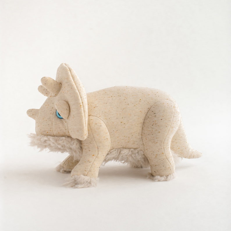 Small Albino Trino Handmade Stuffed Animal image 2