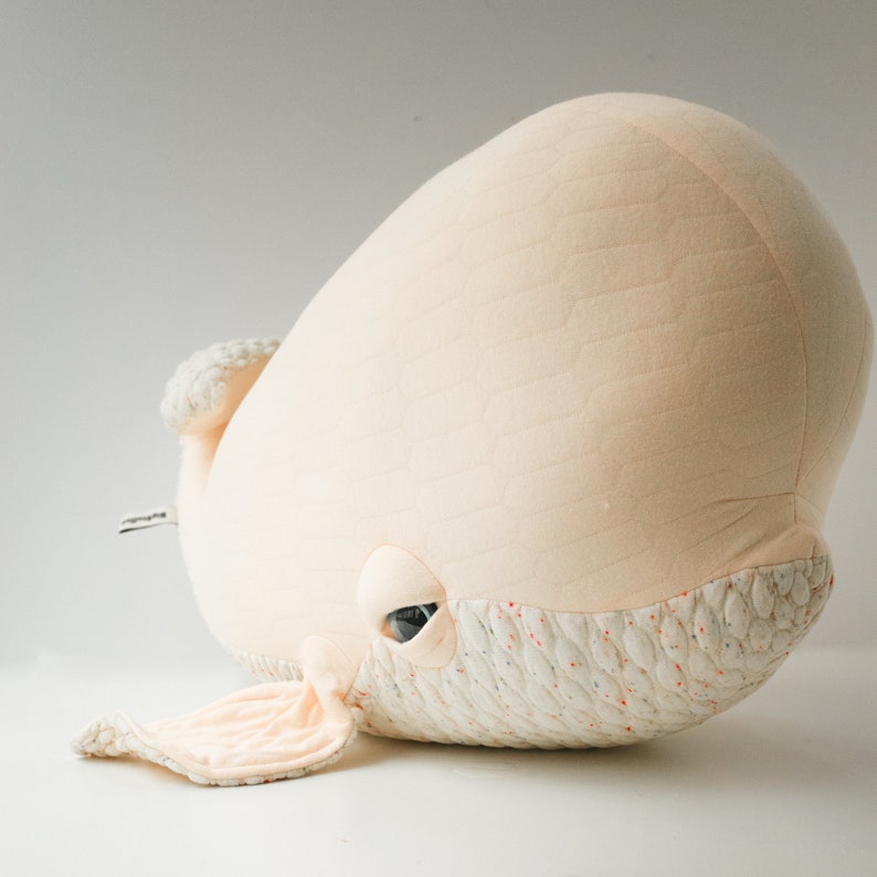 Big Lady Beluga Handmade Plush toy image 3
