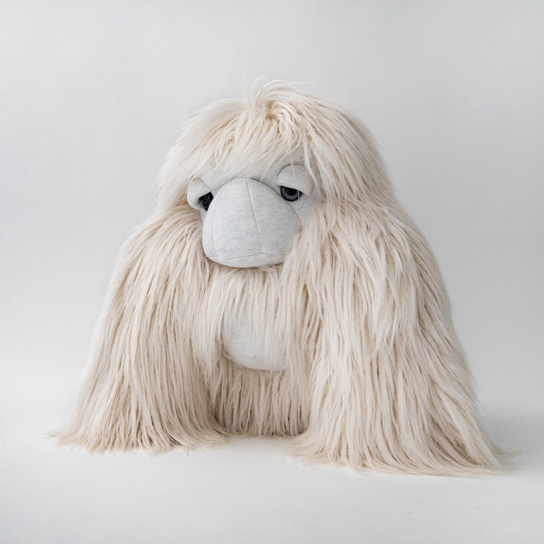 Ice Yeti Plush Unique Handcrafted Stuffed Animal for Cozy Moments and Special Occasions image 8