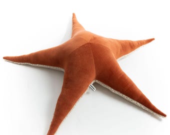 XXL Red Velvet Starfish - Handmade plush toy