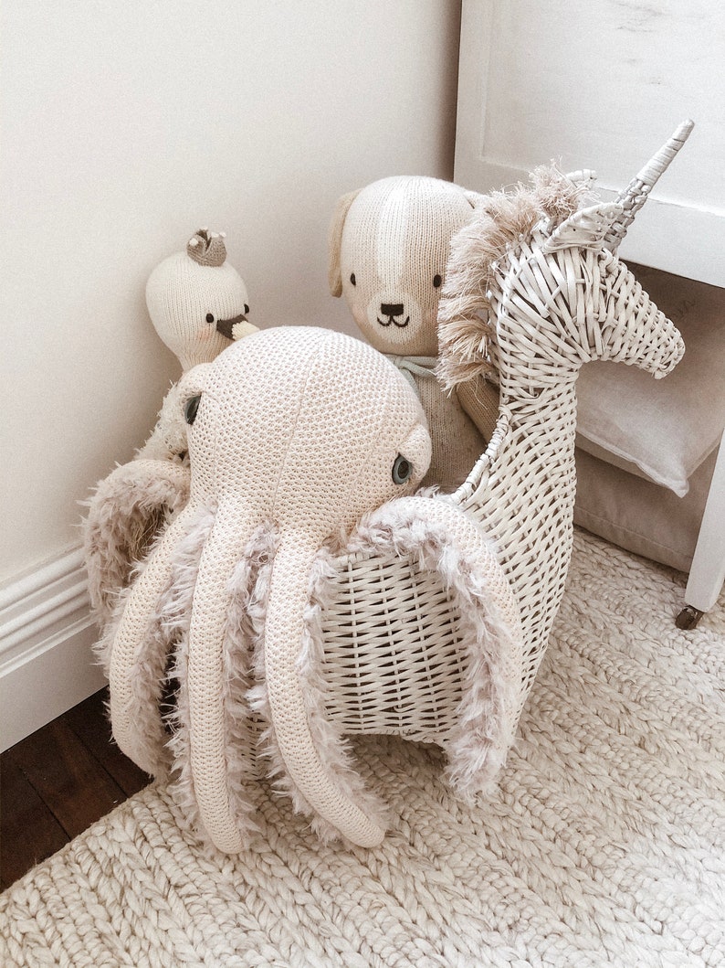 Small Mama Octopus Handmade Plush toy image 9