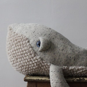 Small Original Whale Handmade Stuffed Animal image 2