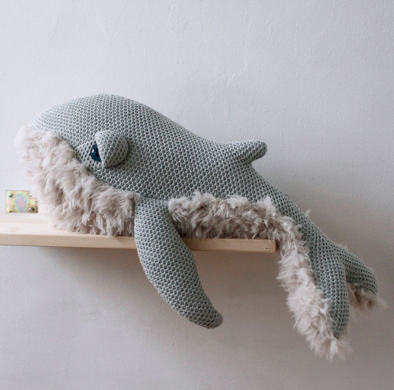 Small GrandMa Whale Handmade Stuffed Animal image 3