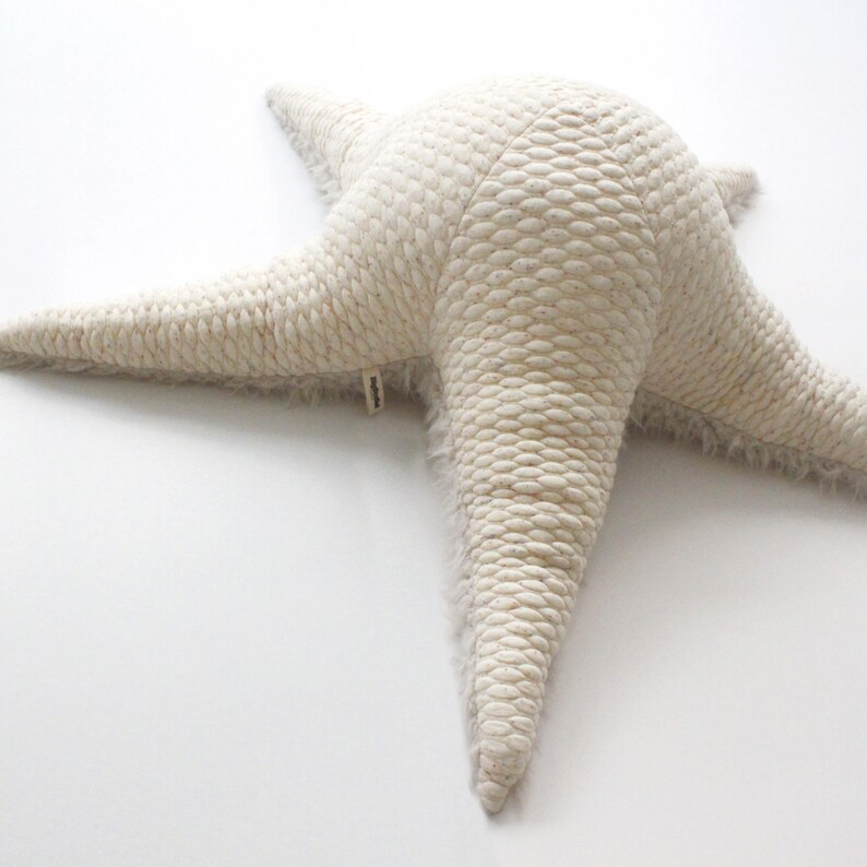 Big Albino Sea Star Handmade Stuffed Animal / pillow image 1