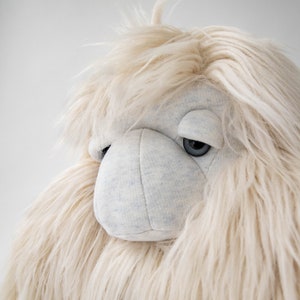 Ice Yeti Plush Unique Handcrafted Stuffed Animal for Cozy Moments and Special Occasions image 4