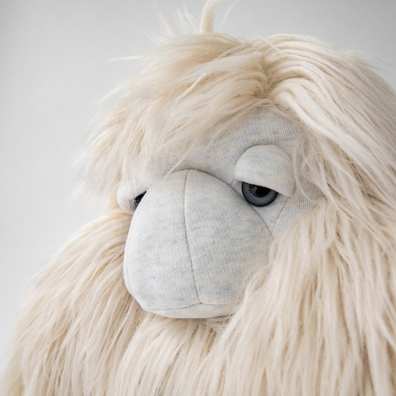 Ice Yeti Plush Unique Handcrafted Stuffed Animal for Cozy Moments and Special Occasions image 4