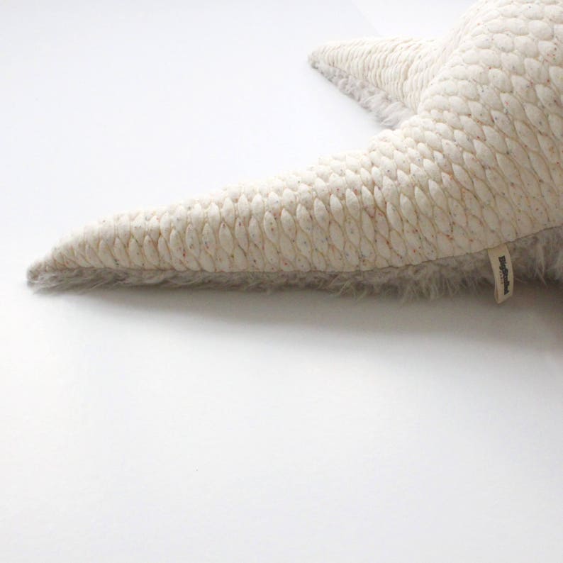 Big Albino Sea Star Handmade Stuffed Animal / pillow image 3