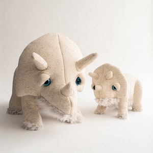 Small Albino Trino Handmade Stuffed Animal image 5