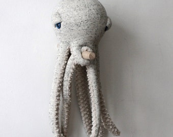 Handmade Small Octopus Stuffed Animal - Cute Plush Toy for Kids - Ocean Themed Nursery Decor - Unique Gift for Marine Life Lovers