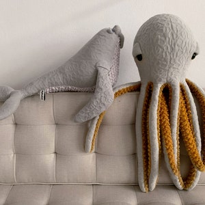 Small POP Octopus Handmade Plush toy image 7