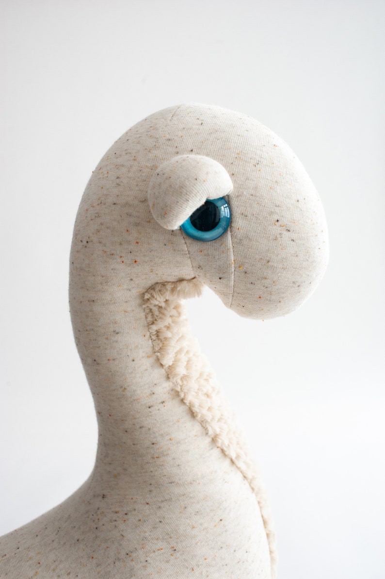 Big Albino Diplo Handmade Stuffed Animal image 2