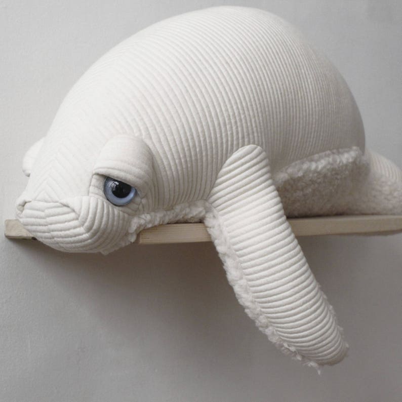 Big Albino Manatee Handmade Stuffed Animal - Etsy