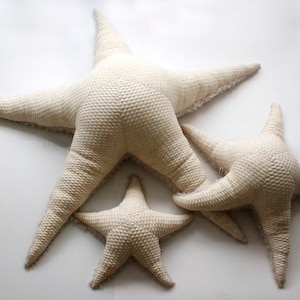 XXL Albino Sea Star - Handmade Stuffed Animal / Floor Pillow / Poof