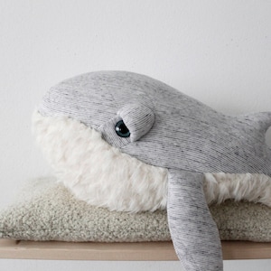 Small GrandPa Whale Handmade Stuffed Animal image 2