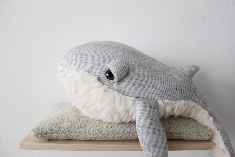 Small GrandPa Whale Handmade Stuffed Animal image 2