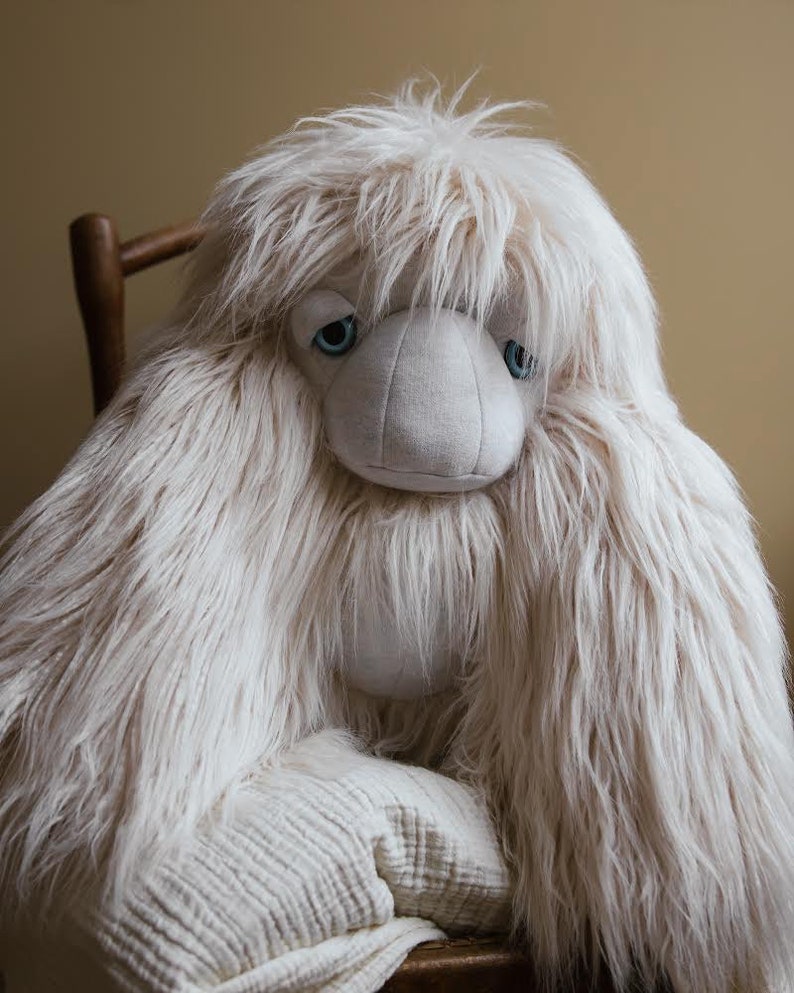 Ice Yeti Plush Unique Handcrafted Stuffed Animal for Cozy Moments and Special Occasions image 2