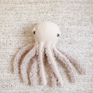 Small Mama Octopus Handmade Plush toy image 8