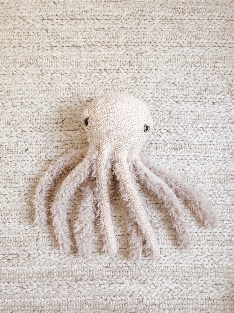 Small Mama Octopus Handmade Plush toy image 8