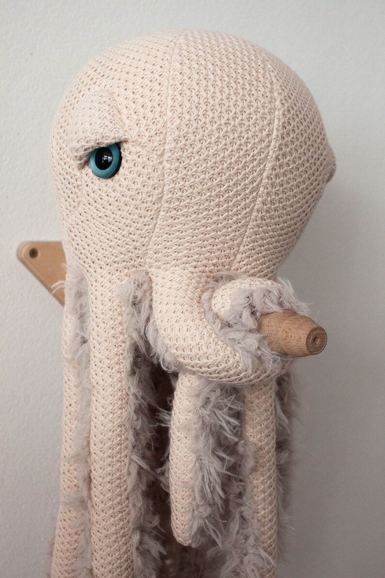 Small Mama Octopus Handmade Plush toy image 6