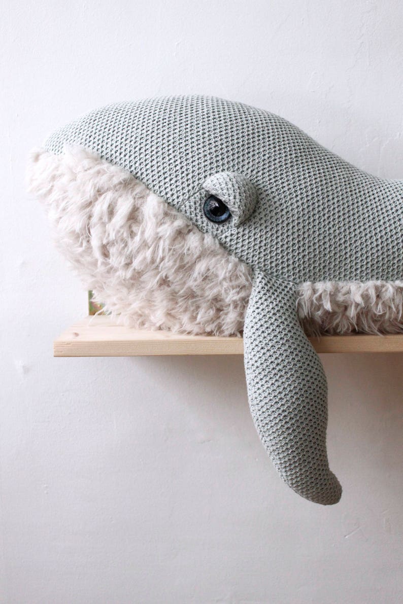 Big GrandMa Whale Handmade Stuffed Animal image 4