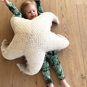 Big Albino Sea Star Handmade Stuffed Animal / pillow image 8