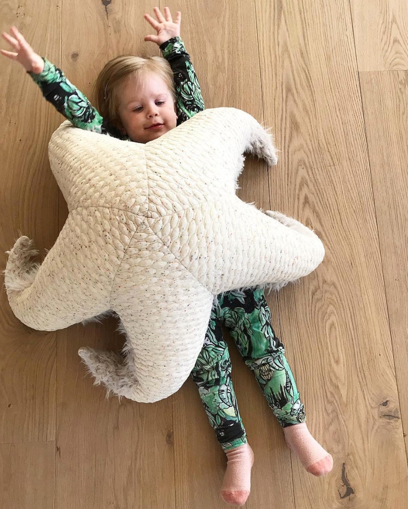 Big Albino Sea Star Handmade Stuffed Animal / pillow image 8