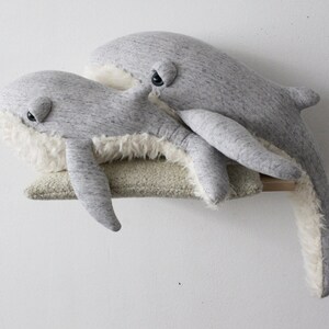 Small GrandPa Whale Handmade plush toy image 5