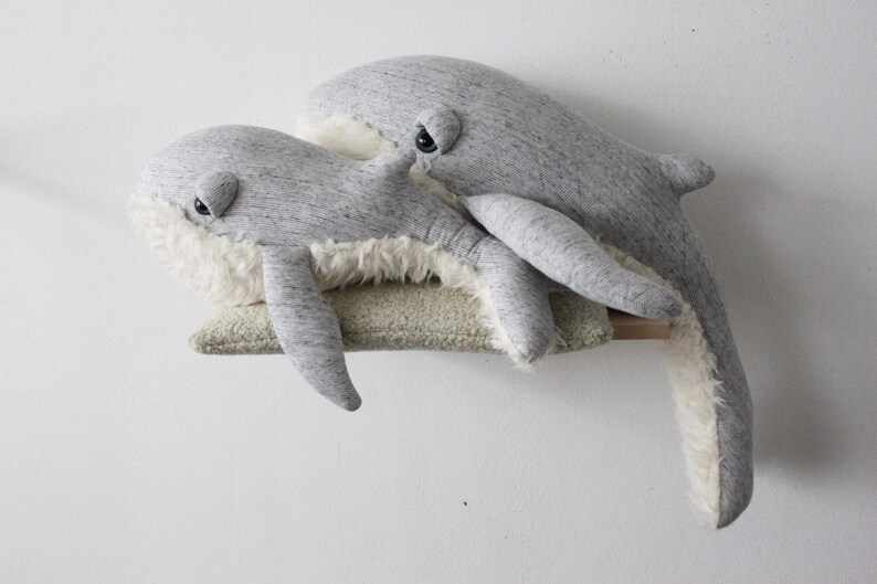 Small GrandPa Whale Handmade plush toy image 5