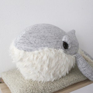 Small GrandPa Whale Handmade plush toy image 3