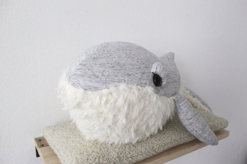 Small GrandPa Whale Handmade plush toy image 3